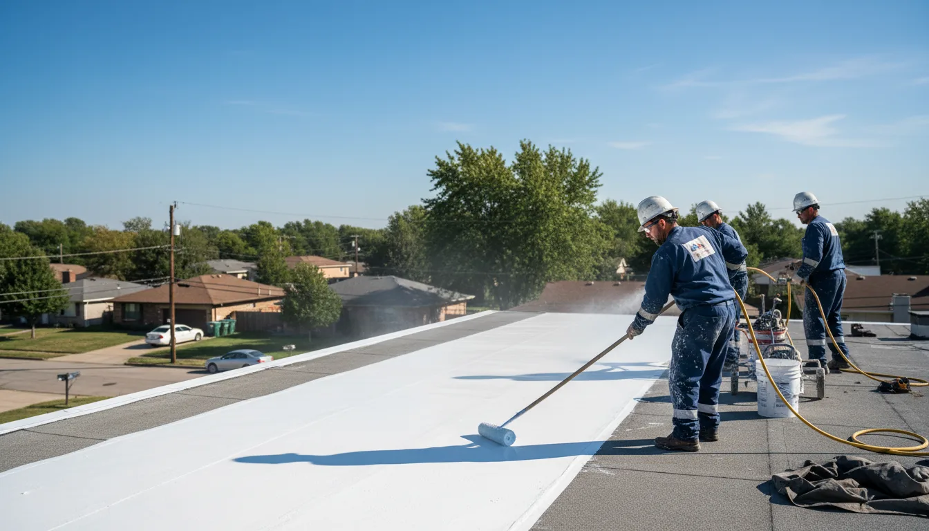 Commercial roof coating in Fresh Meadows, NY near me